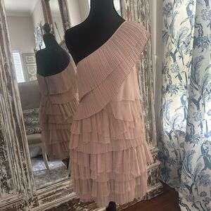 BCBGMaxAzria Asymmetrical Pink Dress